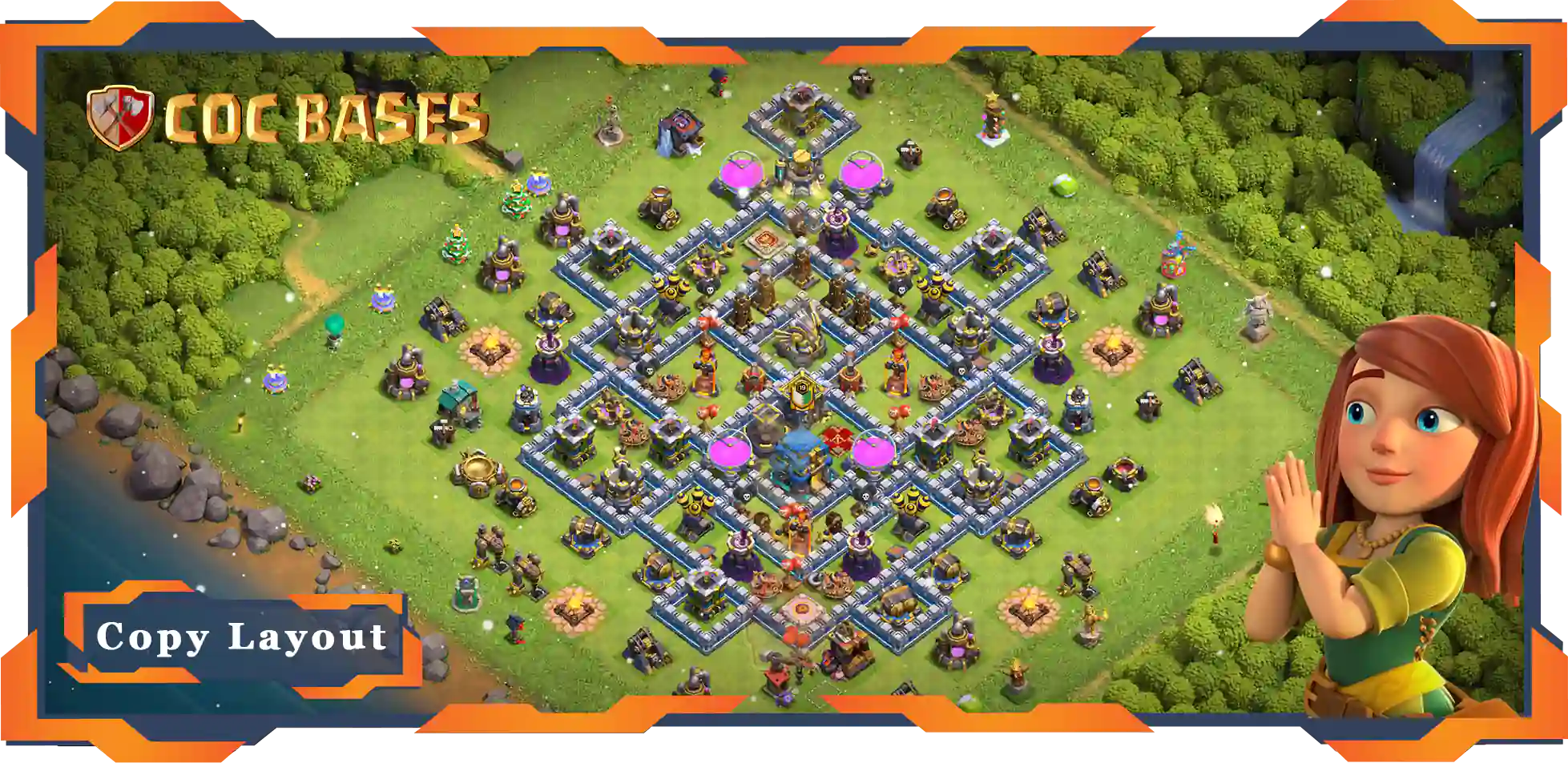 Copy Town Hall Base Anti Star With Link