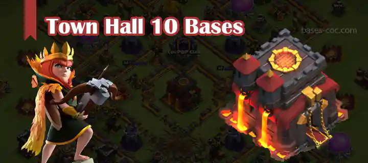 Best TH10 Base Layouts with Links - Clash of Clans Townhall 10 Bases