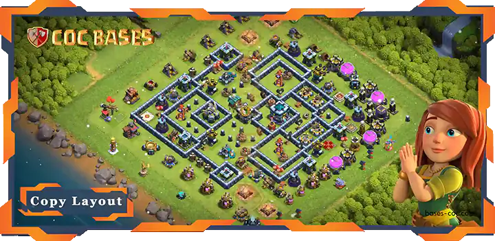Clash of Clans TH13 Anti Air/Anti Electro/Anti Balloons/Anti Dragon Bases