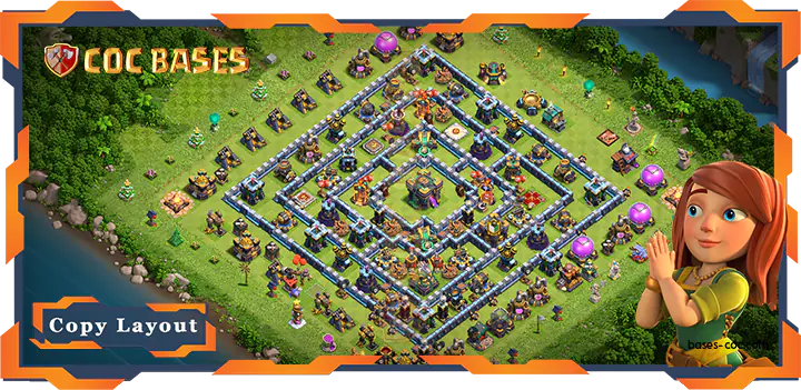 Clash of Clans TH14 Anti Air/Anti Electro/Anti Balloons/Anti Dragon Bases