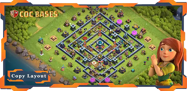 Clash of Clans TH13 Trophy Base