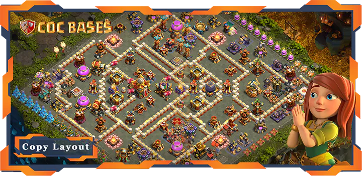 Clash of Clans TH16 Hybrid Bases