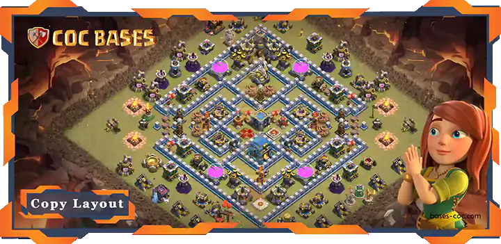 Clash of Clans TH12 War Base - CWL (Clan War League) Bases