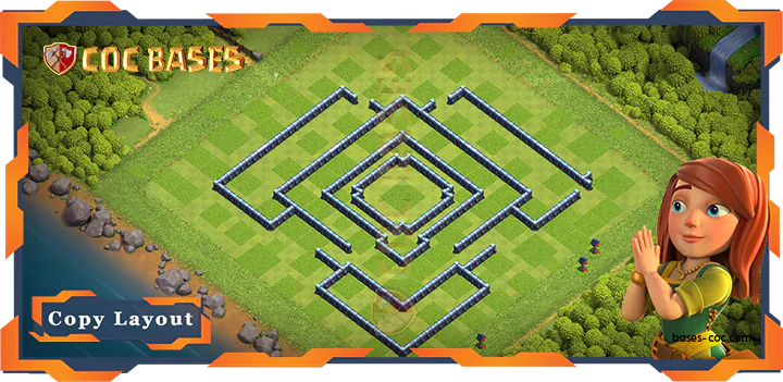 Coc Bases Wall Clash of Clans TH13 Anti 2 Star Base