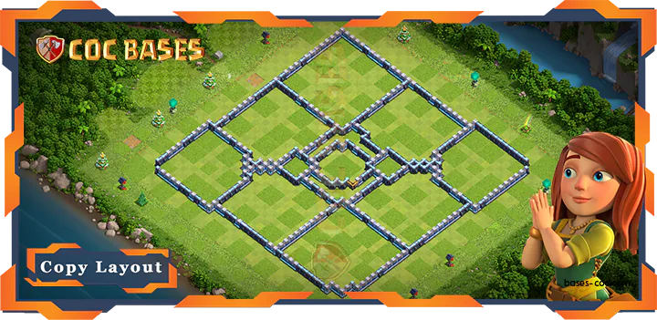 Coc Bases Wall Clash of Clans TH14 Anti 2 Star Base