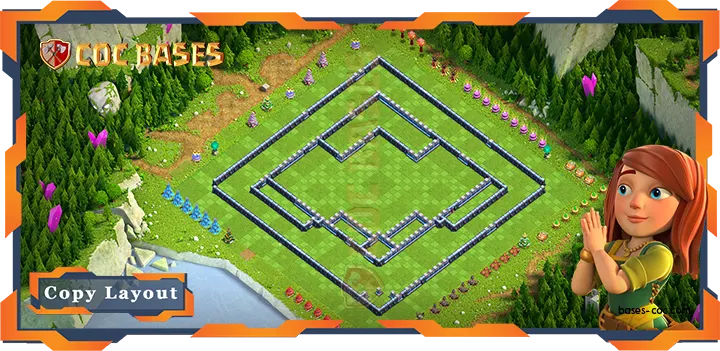 Coc Bases Wall Clash of Clans TH15 Anti 2 Star Base