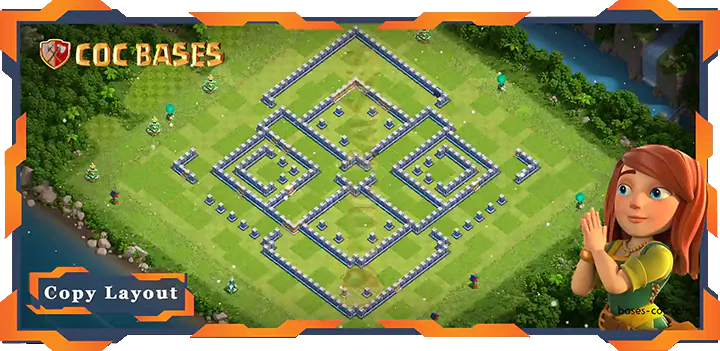 Coc Bases Wall Clash of Clans TH14 Anti 3 Star Base