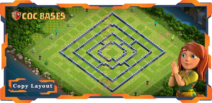 Coc Bases Wall Clash of Clans TH14 Anti Air/Anti Electro/Anti Balloons/Anti Dragon Bases