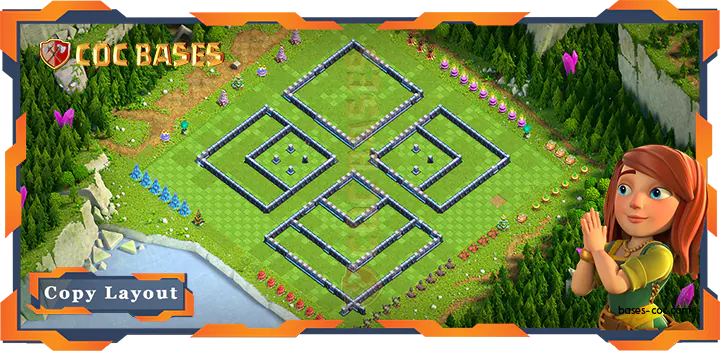 Coc Bases Wall Clash of Clans TH15 Trophy Base