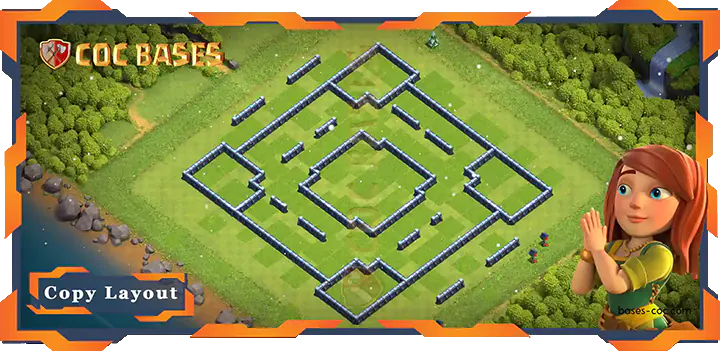 Coc Bases Wall Clash of Clans TH13 Farming Base