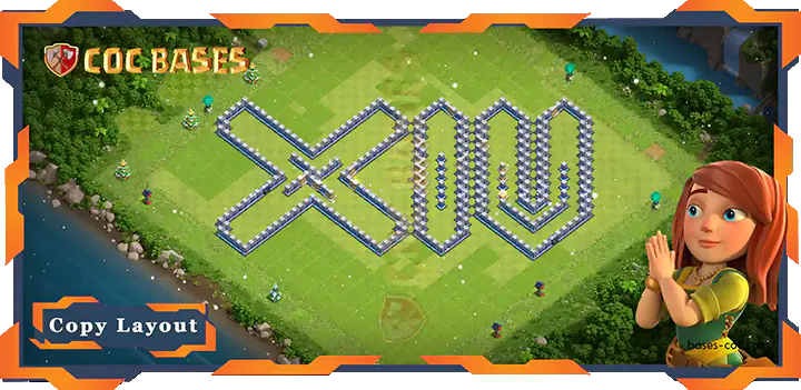 Coc Bases Wall Clash of Clans TH14 Funny Base