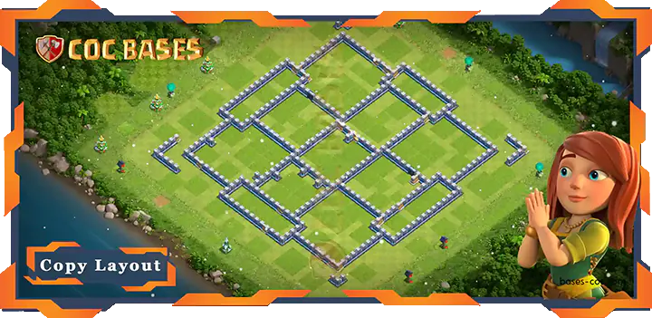 Coc Bases Wall Clash of Clans TH14 Hybrid Base