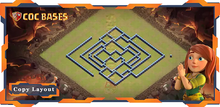 Coc Bases Wall Clash of Clans TH13 War Base - CWL (Clan War League) Bases