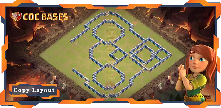 Coc Bases Wall Clash of Clans TH14 War Base - CWL (Clan War League) Bases