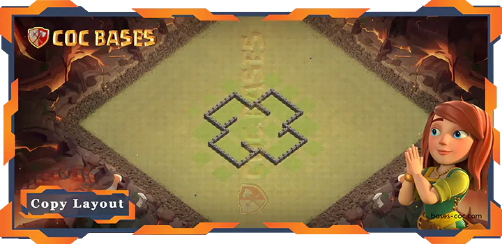 Town Hall 4 Base #03