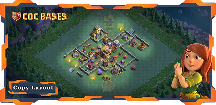 Top Builder Hall 5 Base #01 - Clash of Clans Layout 2025