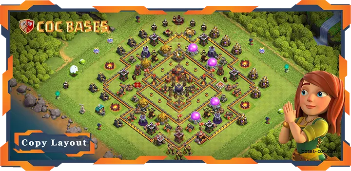 Clash of Clans TH10 Anti 2 Star Base
