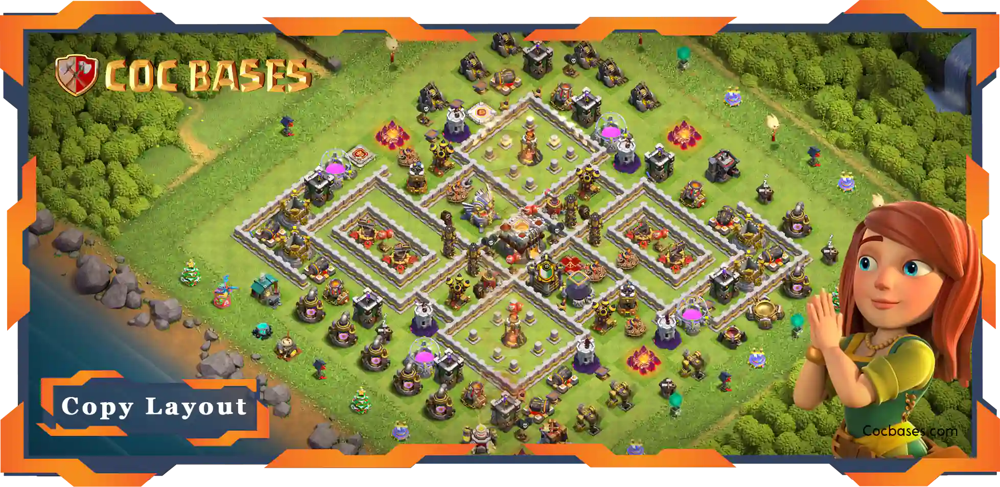 Clash of Clans TH11 Anti Air/Anti Electro/Anti Balloons/Anti Dragon Bases