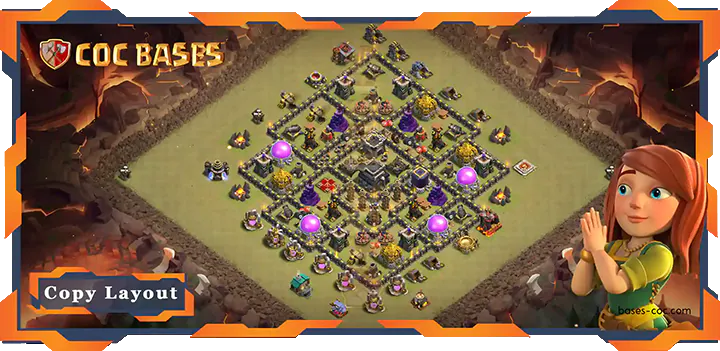 Clash of Clans TH9 War Base - CWL (Clan War League) Bases
