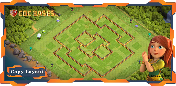 Coc Bases Wall Clash of Clans TH10 Trophy Base