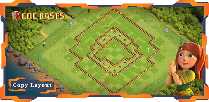 Coc Bases Wall Clash of Clans TH10 Farming Base