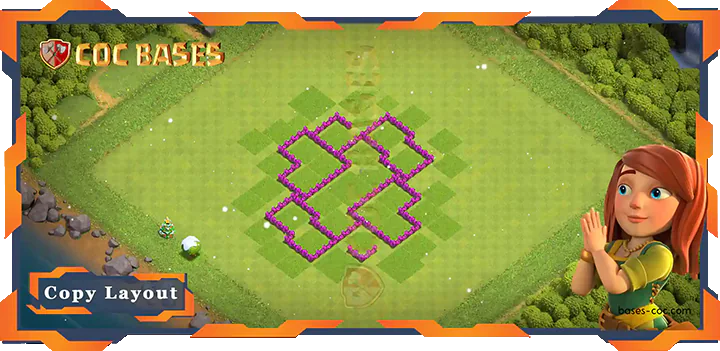 Coc Bases Wall Clash of Clans TH6 Farming Base