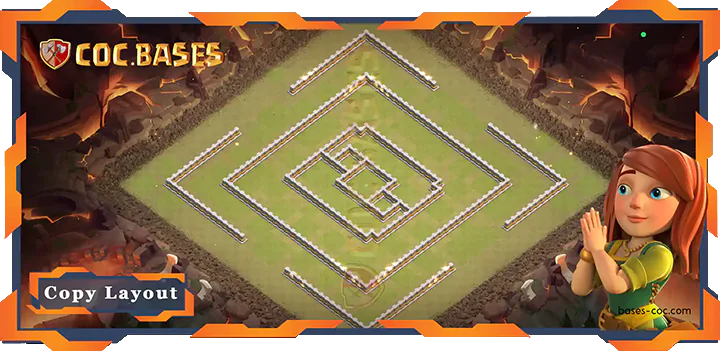 Coc Bases Wall Clash of Clans TH11 War Base - CWL (Clan War League) Bases