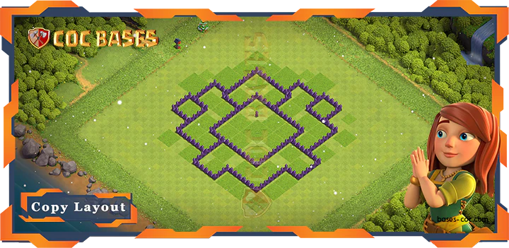 Coc Bases WallClash of Clans TH7 Anti Air/Anti Electro/Anti Balloons/Anti Dragon Base