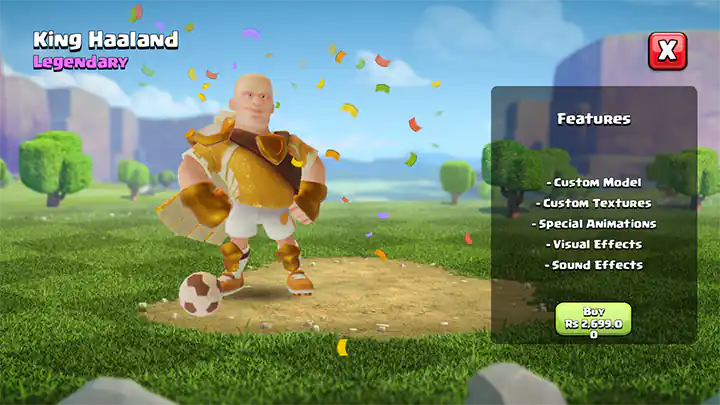 King Haaland skin