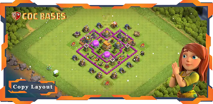 Top Farming Base TH6 Max Levels with Link, Hybrid Layout - Clash of Clans (10)