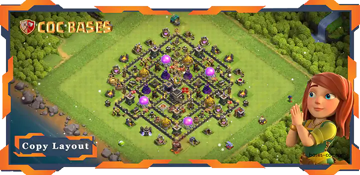Top Farming Base TH9 with Link, Hybrid, Anti Everything Layout - Clash of Clans (14)