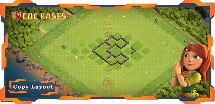 Coc Bases Wall Clash of Clans TH4 Anti 2 Star Base