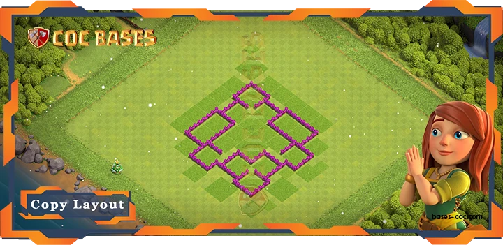 Coc Bases Wall Clash of Clans TH6 Anti 2 Star Base