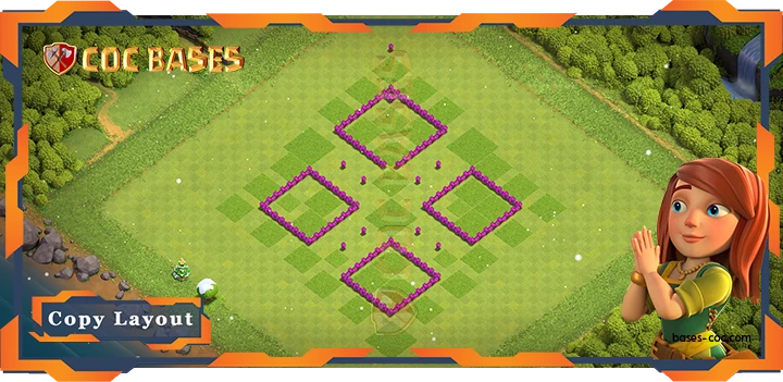 Coc Bases Wall Clash of Clans TH6 Anti 3 Star Base
