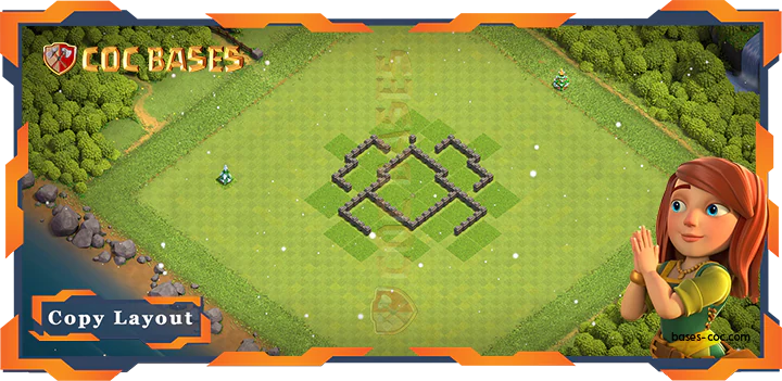 Coc Bases Wall Clash of Clans TH4 Anti Air/Anti Electro/Anti Balloons/Anti Dragon Base