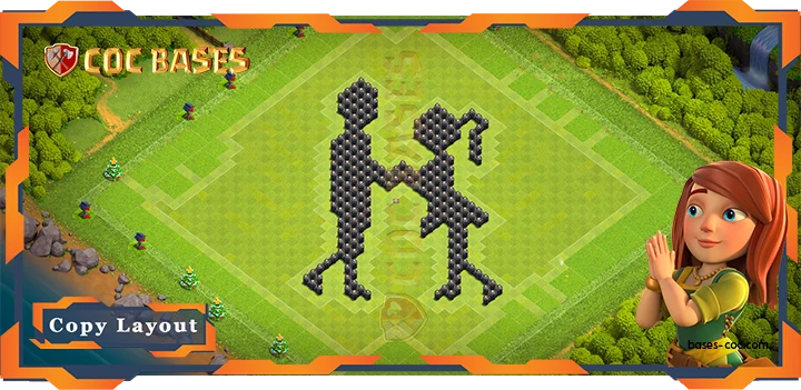 Coc Bases Wall Clash of Clans TH8 Funny Base