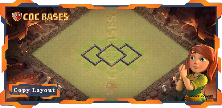 Coc Bases Wall Clash of Clans TH4 War Base - CWL (Clan War League) Bases