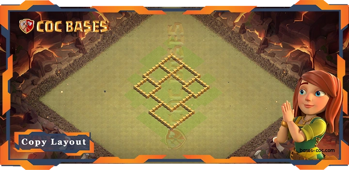 Coc Bases Wall Clash of Clans TH5 War Base - CWL (Clan War League) Bases