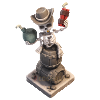 Super- Mauerbrecher Schijnwerper 7 Cowboy Skeleton