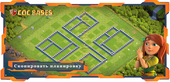 COC базы стен Clash of Clans Анти-ВоздухАнти-ЭлектроАнти-Воздушный шарАнти-Дракон базы TX12