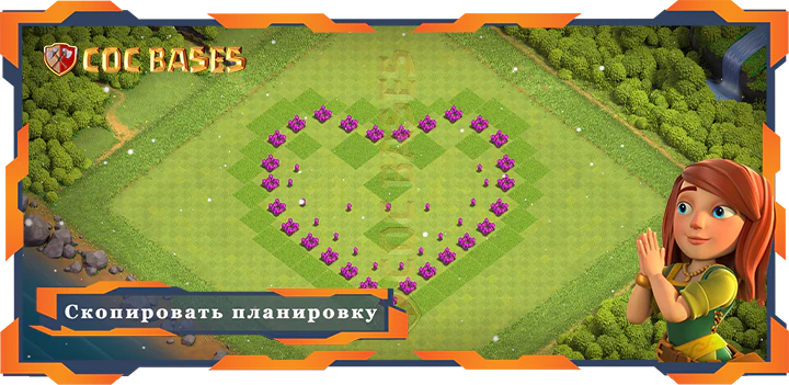 COC базы стен Clash of Clans забавный базы TX6