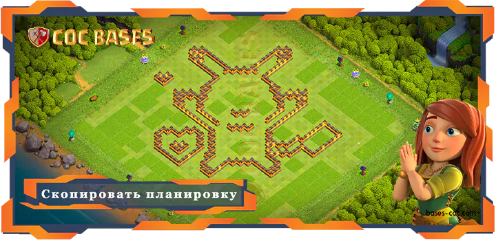 COC базы стенClash of Clans забавный базы TX10