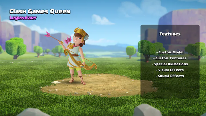 Clash Games Queen features