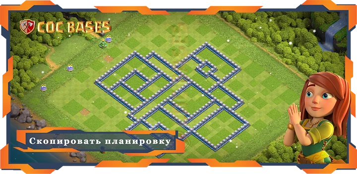 COC базы стен Лучшая Фарм База ТХ12 со Ссылкой, Гибридные Планировки - Clash of Clans (16)