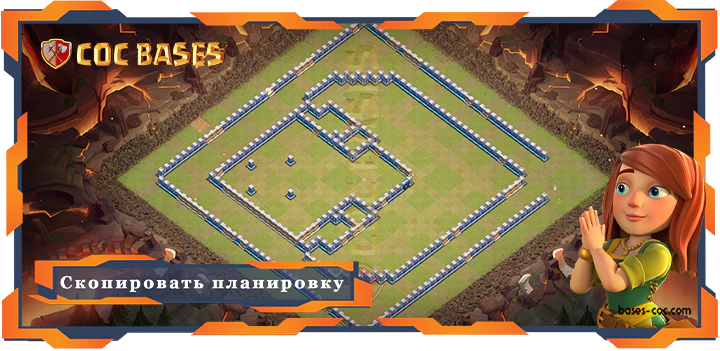 COC базы стен Топ Военные база TH15 с ссылкой, ВоенныеКВЛ, Против 3 звезд планировки - Clash of Clans (24)
