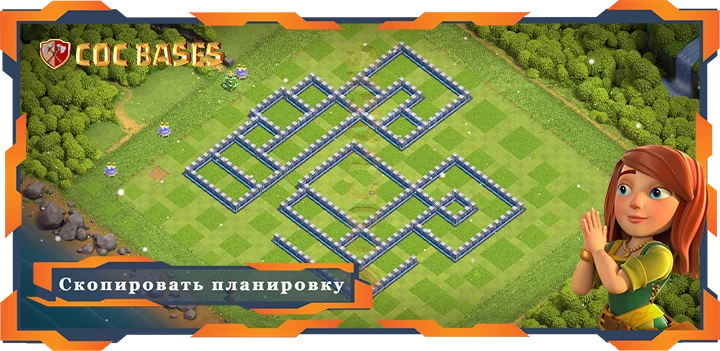 COC базы стен Топ Фарм База ТХ12 Макс Уровни со Ссылкой, Гибридные Планировки - Clash of Clans (17)