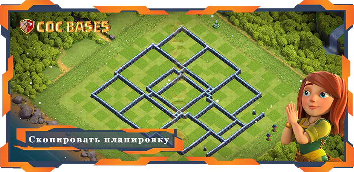 COC базы стен Топ Фермерская База TH13 с Ссылкой, Анти-Воздух Электродракон, Анти 3 звезды, Гибридные планировки - Clash of Clans (02)