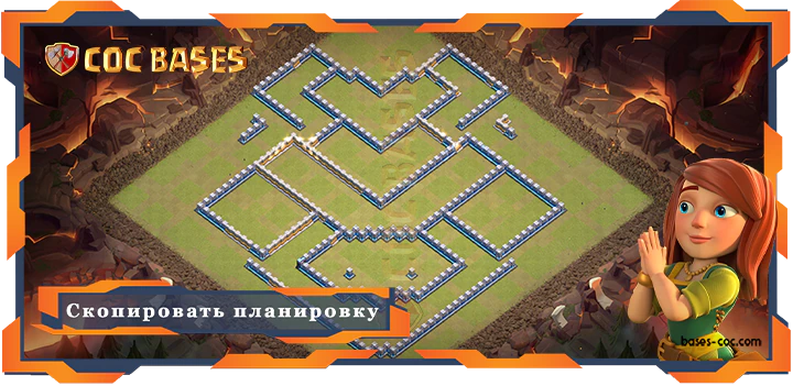 COC базы стен Топ военная база ТХ15 с ссылкой, Анти 3 звезды, Анти Воздух / Электро Дракон, Военные/КВЛ планировки - Clash of Clans (04)