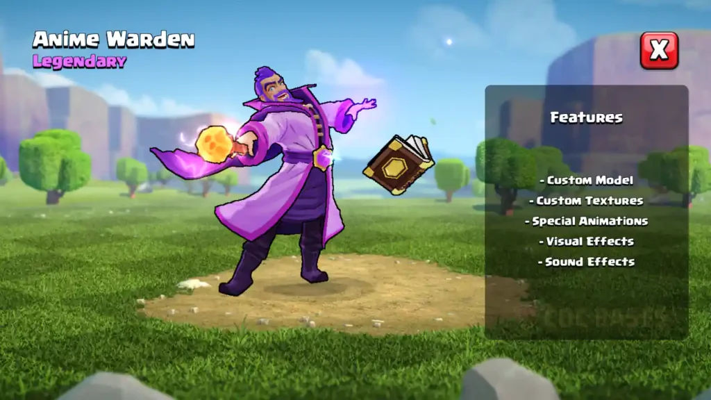 Clash Anime Grand Warden skin