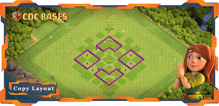 Town Hall 6 Base#54